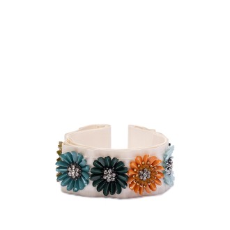 Sara Roka `Daisy Stones` Ribbon Belt