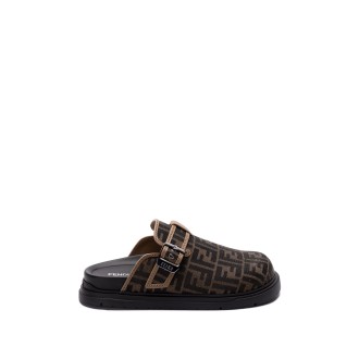 Fendi `Jacquard Ff` Sabots