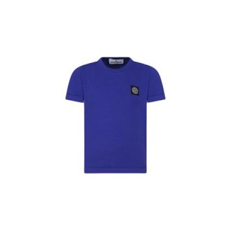 T-shirt girocollo a maniche corte con applicazione Compass in jersey colore bluette , applicazione con logo sul petto e motivo Compass. 